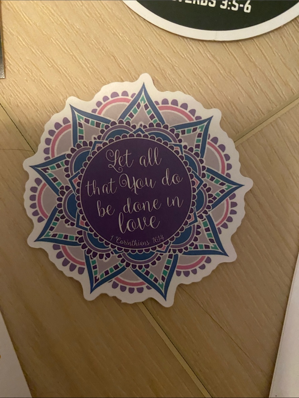 Religious Sticker & Coloring Card Assortment - Purple Cross, Faith & Scripture - Picture 2 of 7